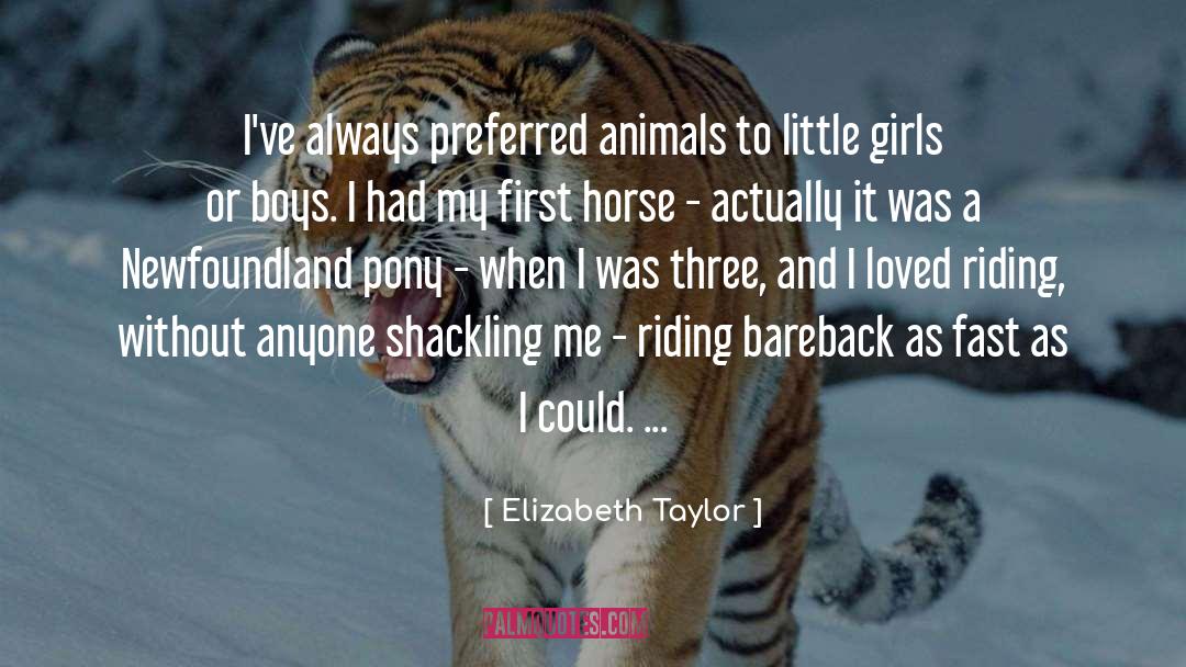 Elizabeth Taylor Quotes: I've always preferred animals to