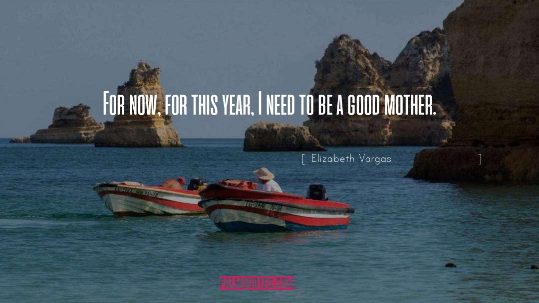 Elizabeth Vargas Quotes: For now, for this year,