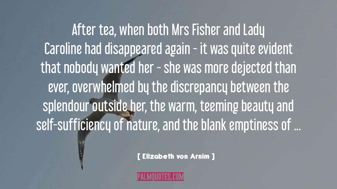 Elizabeth Von Arnim Quotes: After tea, when both Mrs