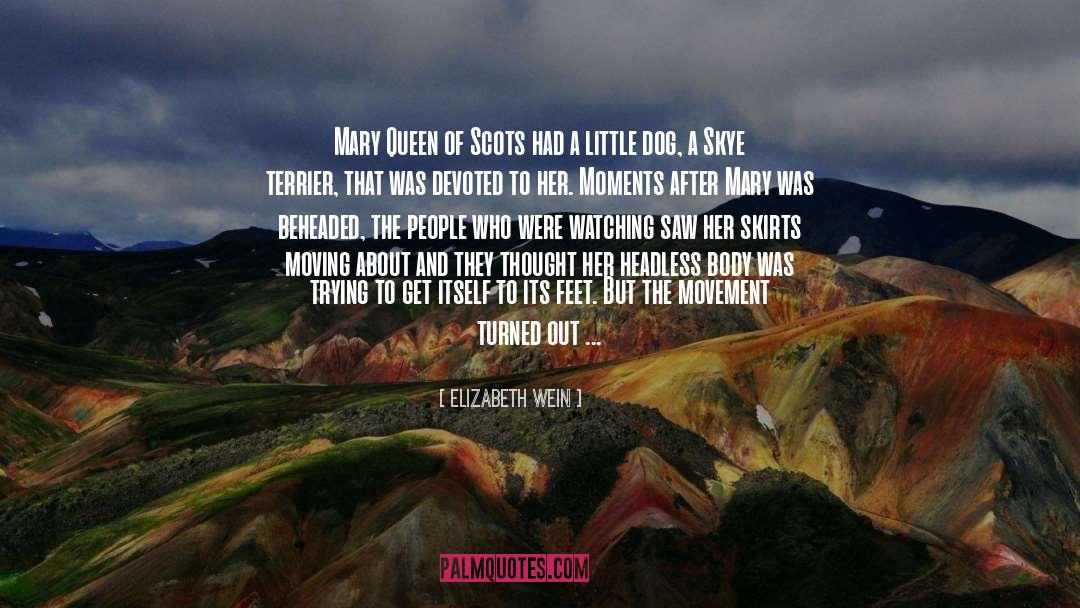 Elizabeth Wein Quotes: Mary Queen of Scots had