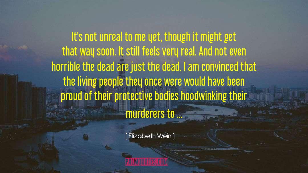 Elizabeth Wein Quotes: It's not unreal to me