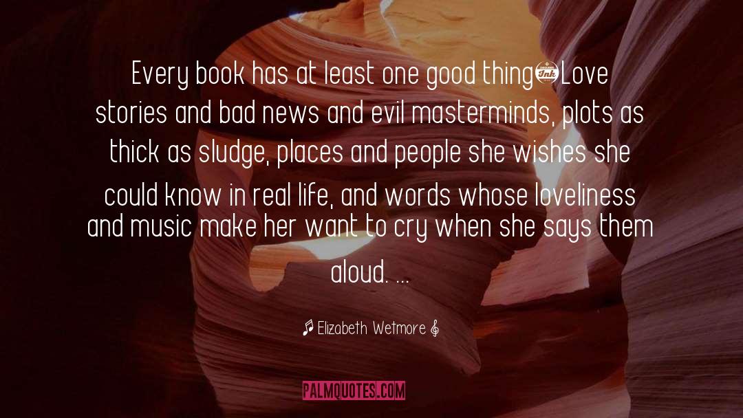 Elizabeth Wetmore Quotes: Every book has at least