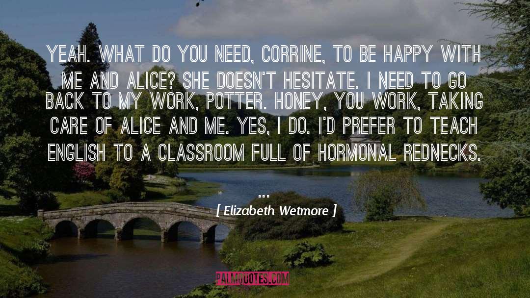 Elizabeth Wetmore Quotes: Yeah. What do you need,