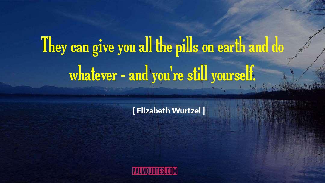 Elizabeth Wurtzel Quotes: They can give you all