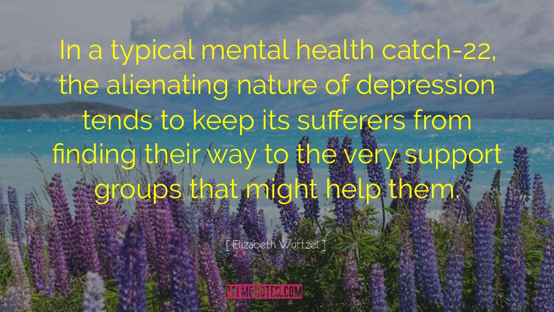 Elizabeth Wurtzel Quotes: In a typical mental health