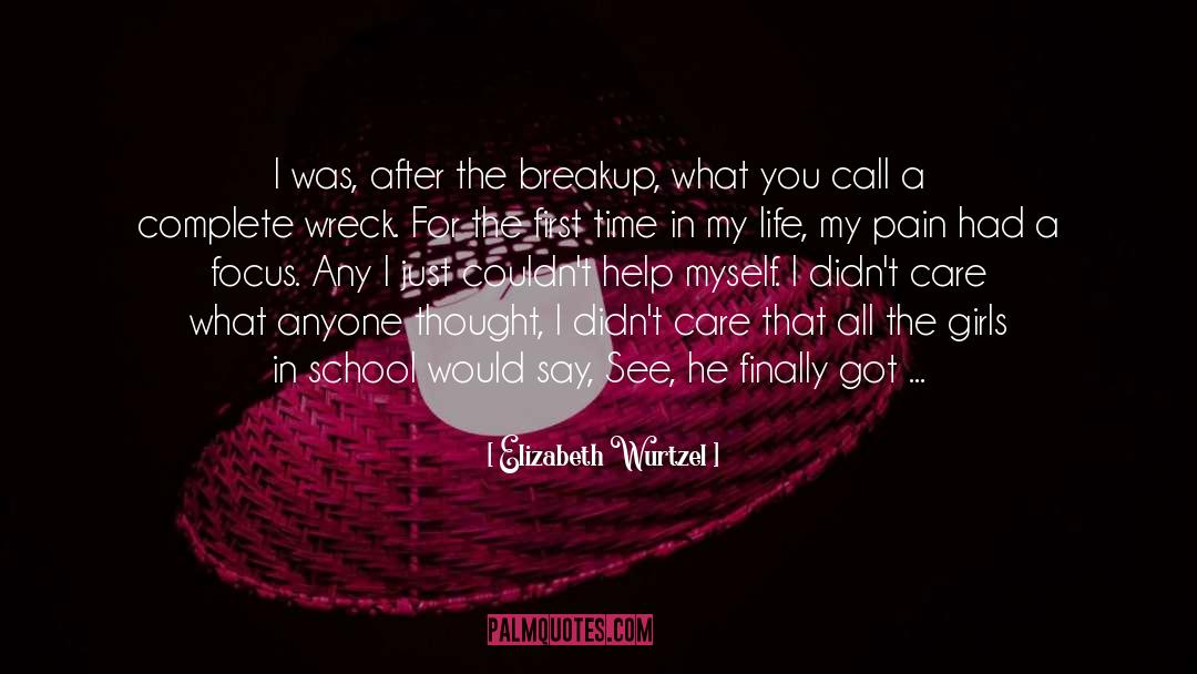 Elizabeth Wurtzel Quotes: I was, after the breakup,