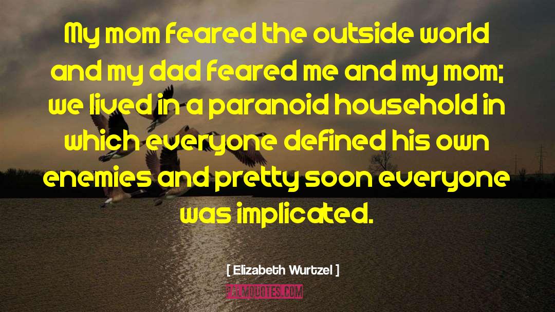 Elizabeth Wurtzel Quotes: My mom feared the outside