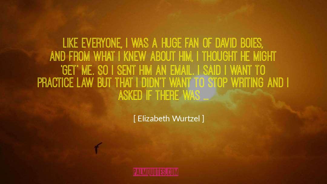 Elizabeth Wurtzel Quotes: Like everyone, I was a