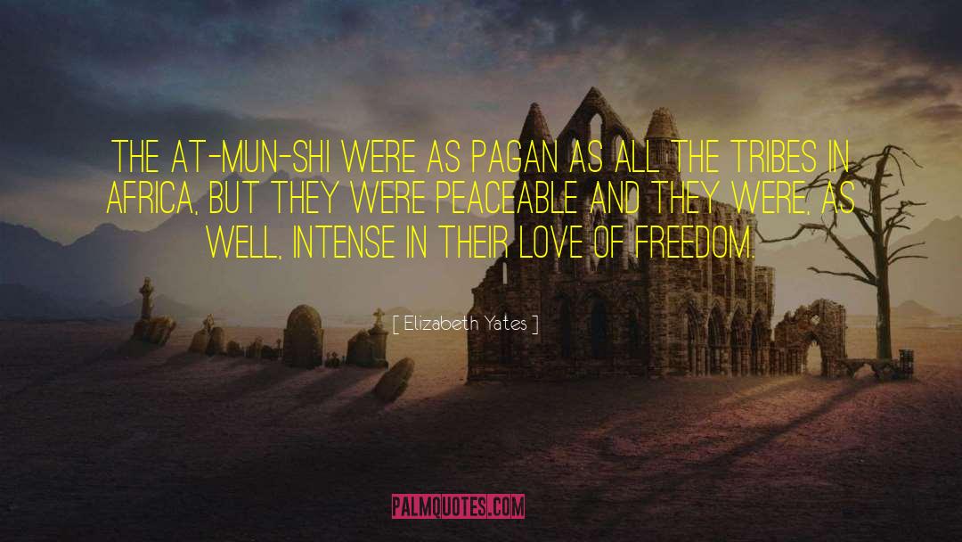 Elizabeth Yates Quotes: The At-mun-shi were as pagan