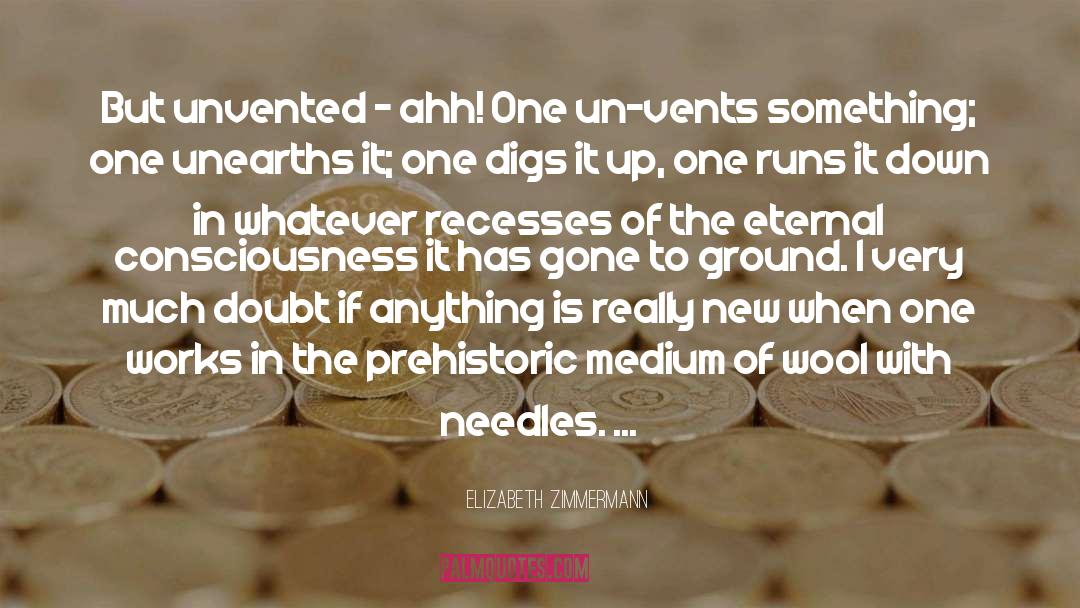 Elizabeth Zimmermann Quotes: But unvented - ahh! One