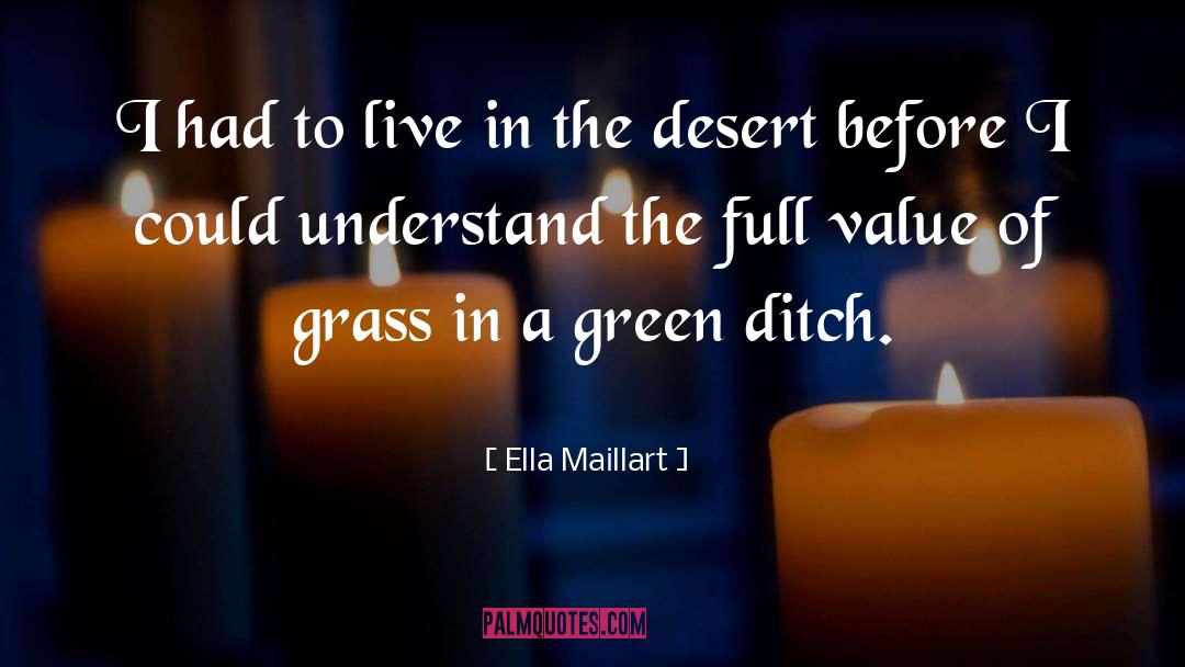 Ella Maillart Quotes: I had to live in