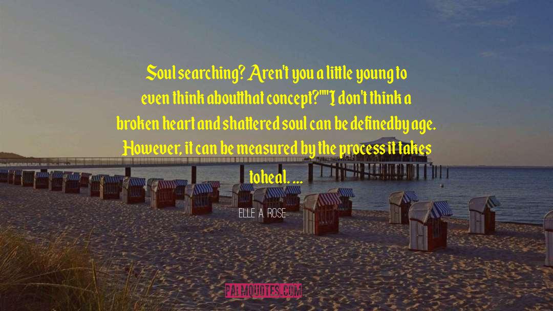 Elle A. Rose Quotes: Soul searching? Aren't you a