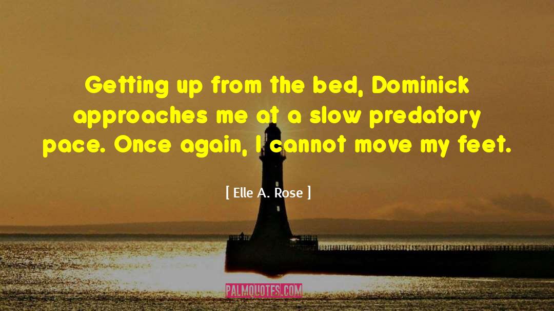 Elle A. Rose Quotes: Getting up from the bed,