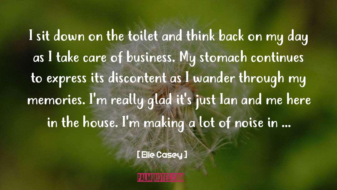 Elle Casey Quotes: I sit down on the