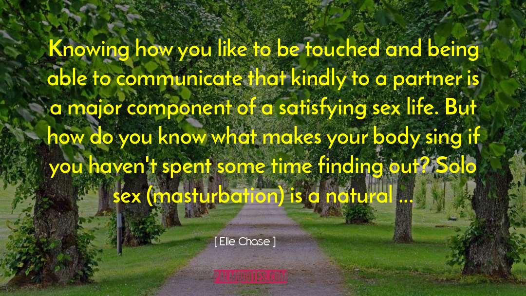 Elle Chase Quotes: Knowing how you like to