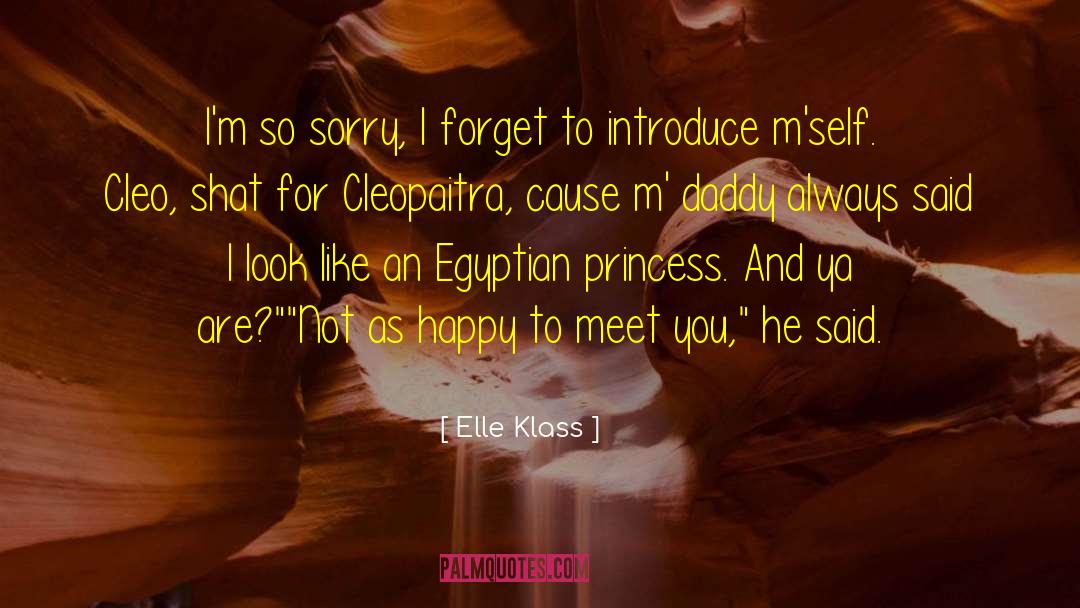 Elle Klass Quotes: I'm so sorry, I forget