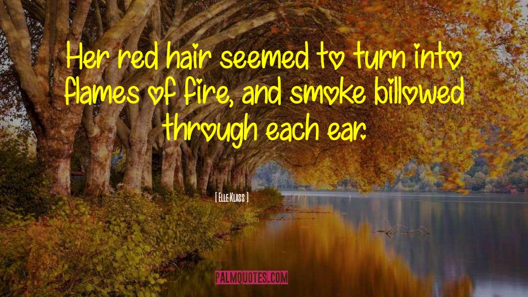 Elle Klass Quotes: Her red hair seemed to