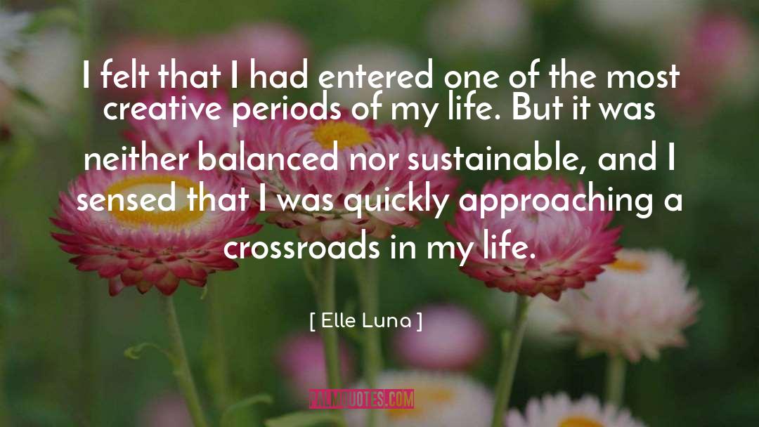 Elle Luna Quotes: I felt that I had