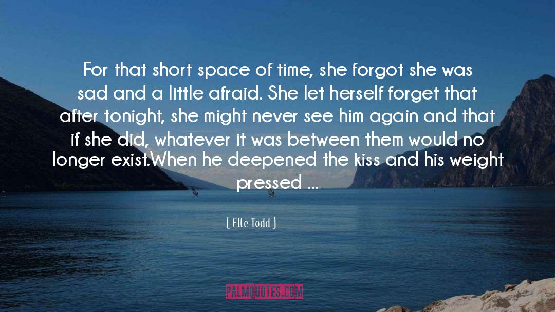 Elle Todd Quotes: For that short space of