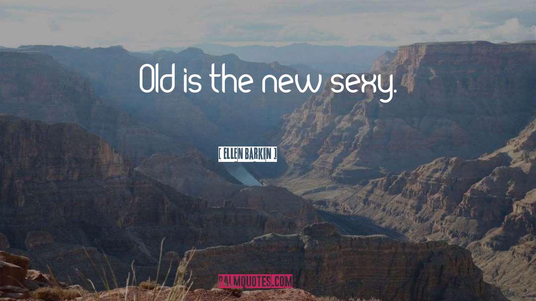 Ellen Barkin Quotes: Old is the new sexy.