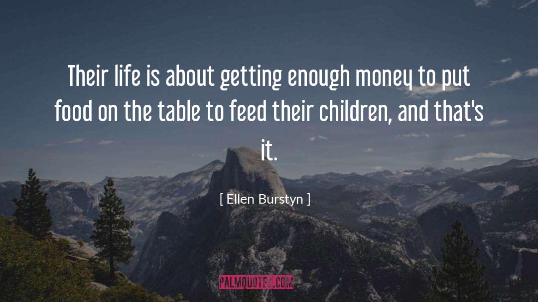 Ellen Burstyn Quotes: Their life is about getting