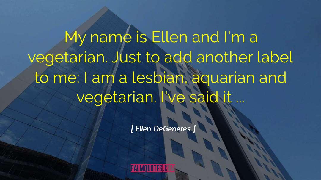 Ellen DeGeneres Quotes: My name is Ellen and