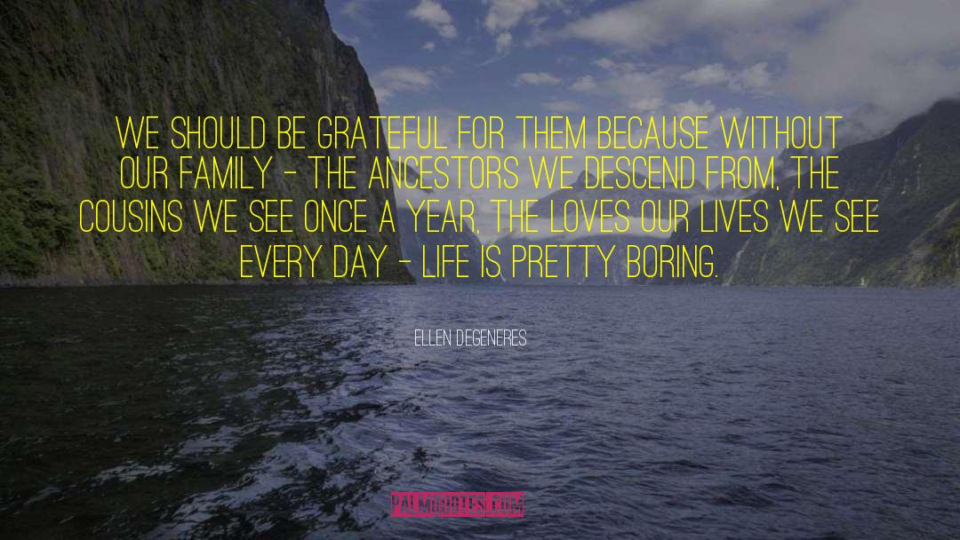 Ellen DeGeneres Quotes: We should be grateful for