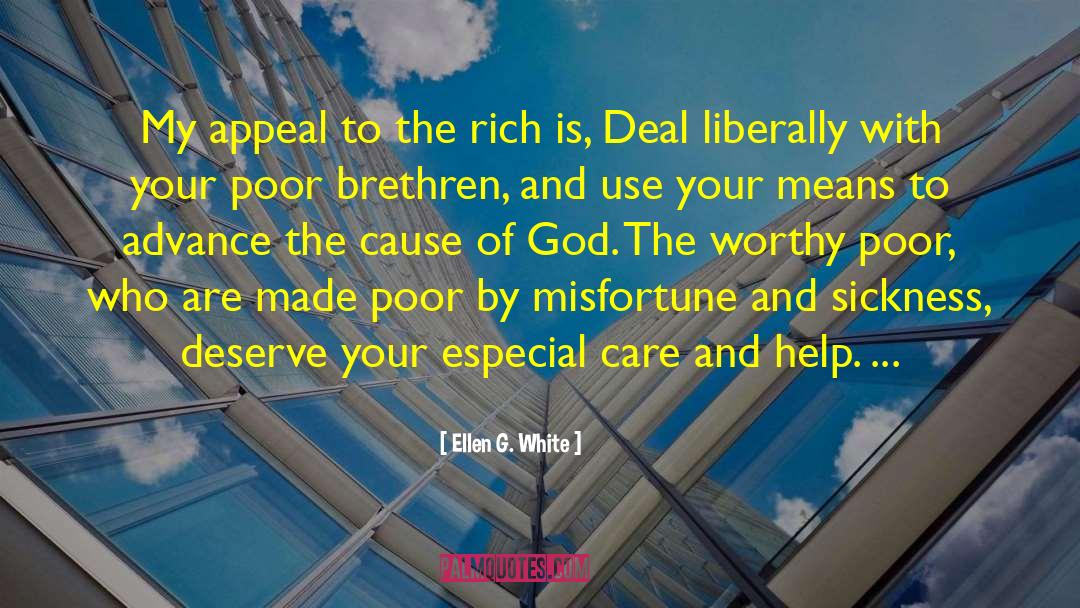 Ellen G. White Quotes: My appeal to the rich