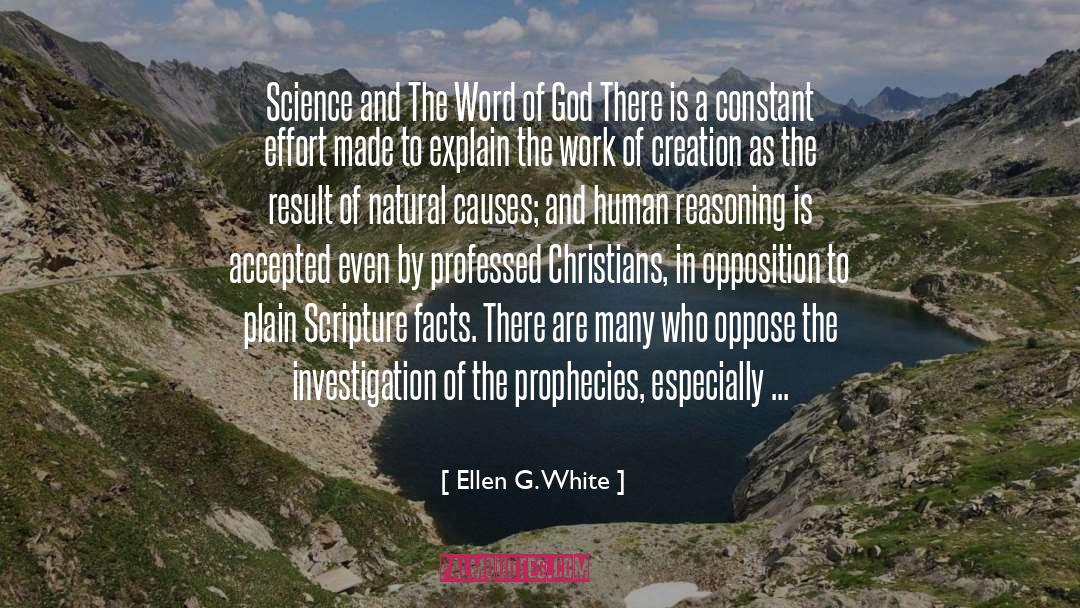 Ellen G. White Quotes: Science and The Word of