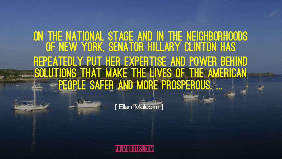 Ellen Malcolm Quotes: On the national stage and