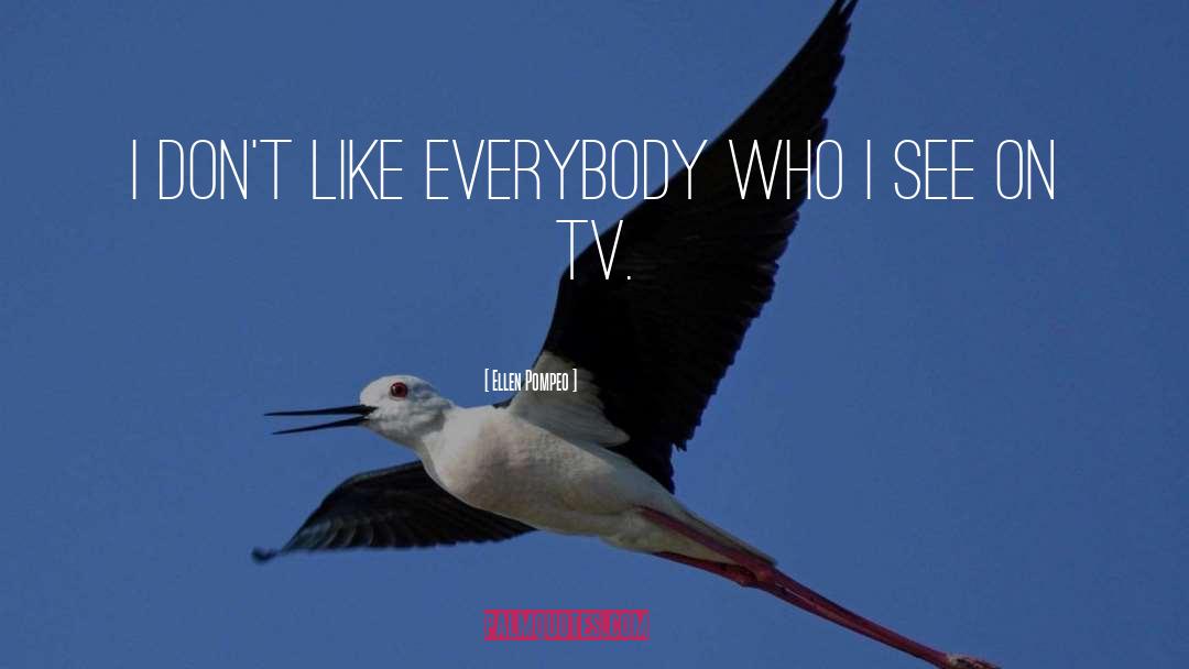 Ellen Pompeo Quotes: I don't like everybody who