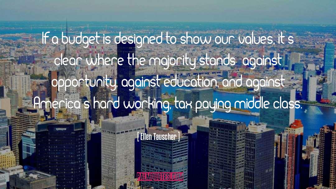 Ellen Tauscher Quotes: If a budget is designed