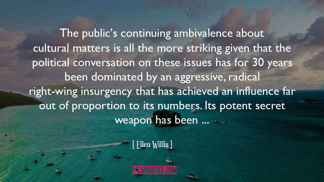 Ellen Willis Quotes: The public's continuing ambivalence about