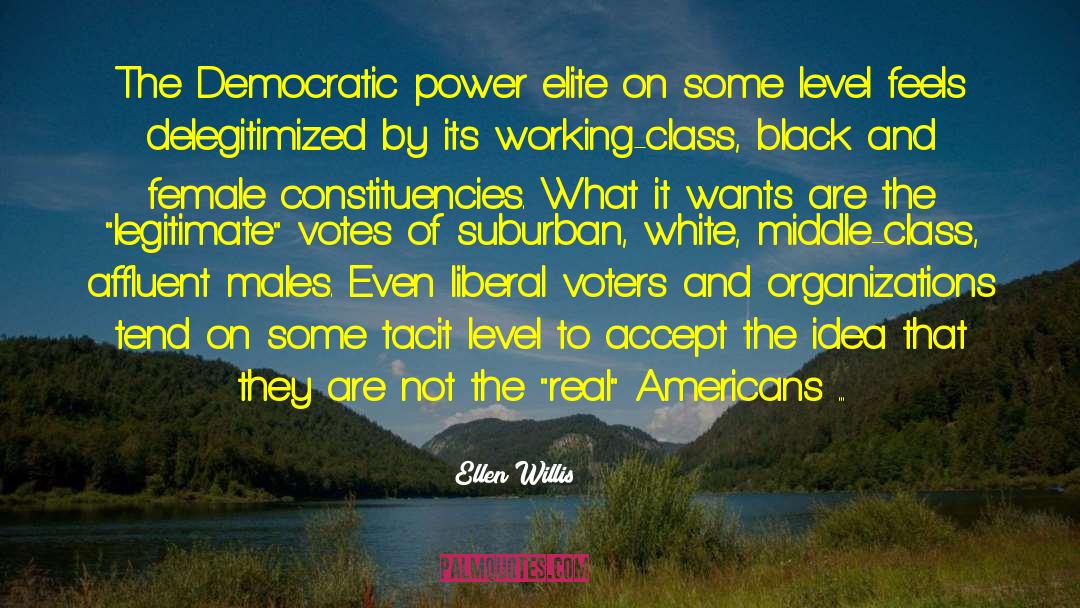 Ellen Willis Quotes: The Democratic power elite on