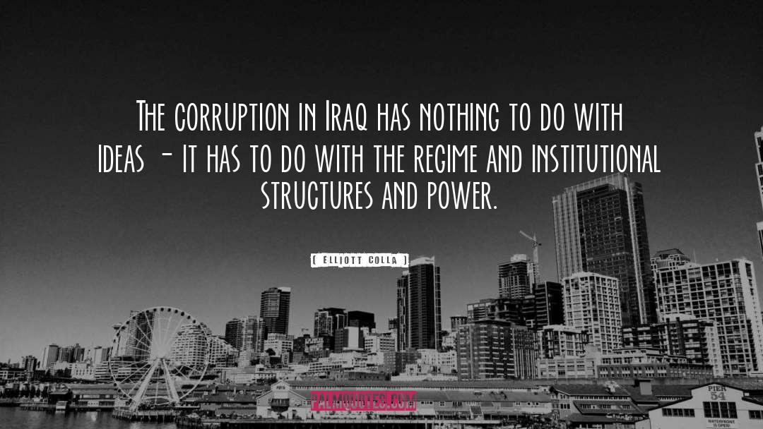 Elliott Colla Quotes: The corruption in Iraq has