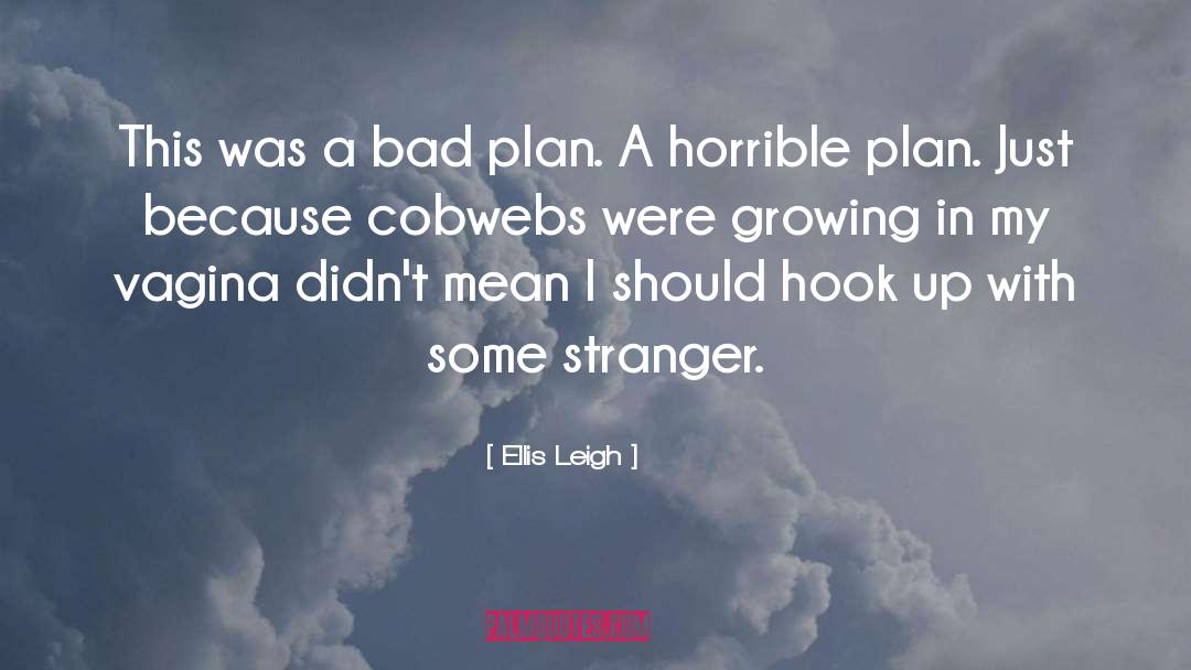 Ellis Leigh Quotes: This was a bad plan.