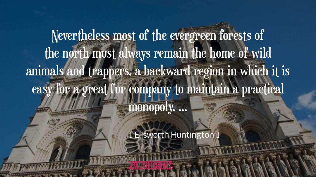 Ellsworth Huntington Quotes: Nevertheless most of the evergreen