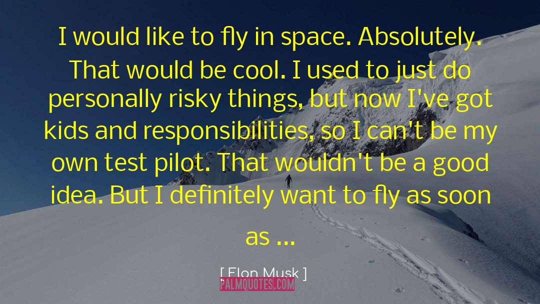 Elon Musk Quotes: I would like to fly