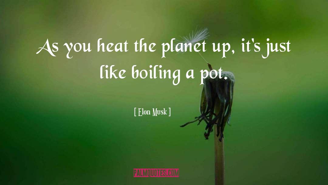 Elon Musk Quotes: As you heat the planet