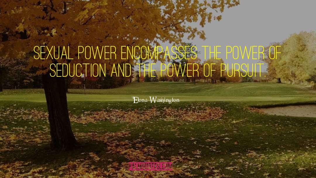 Elona Washington Quotes: Sexual power encompasses the power
