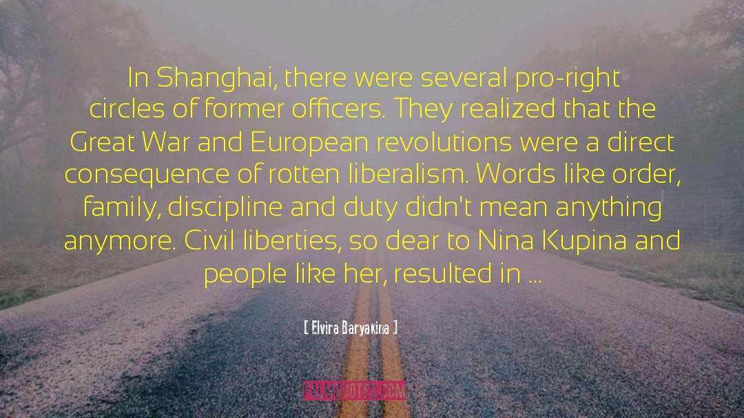 Elvira Baryakina Quotes: In Shanghai, there were several