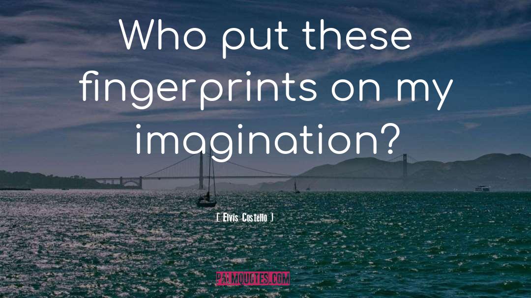 Elvis Costello Quotes: Who put these fingerprints on