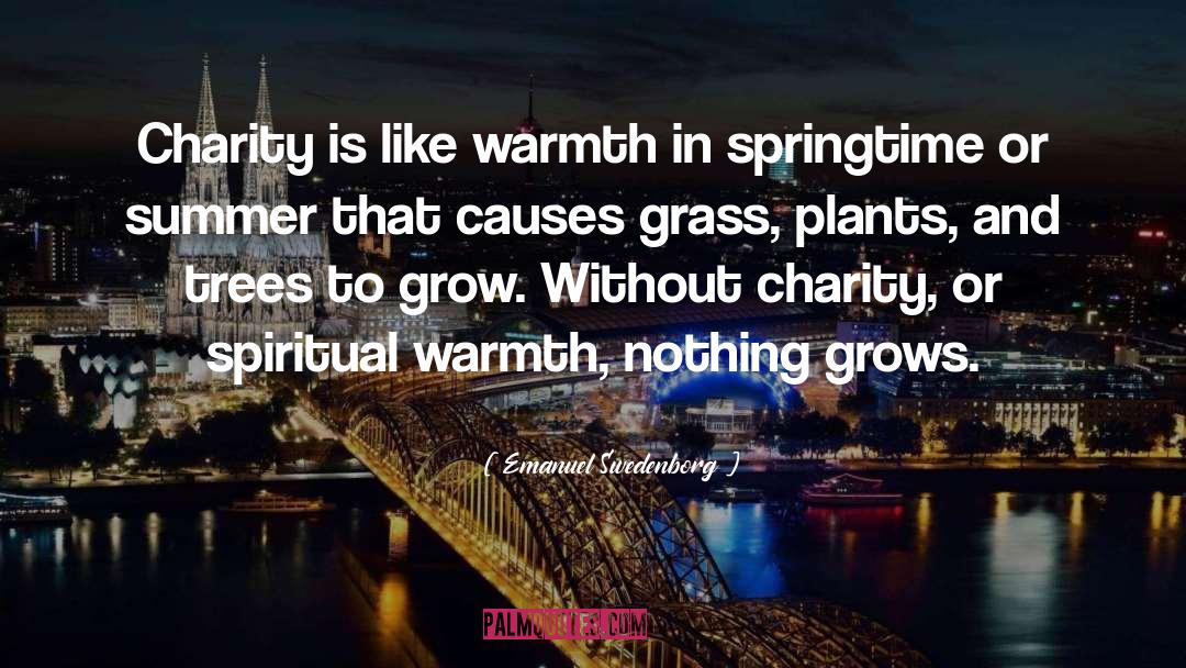 Emanuel Swedenborg Quotes: Charity is like warmth in