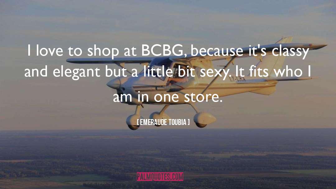 Emeraude Toubia Quotes: I love to shop at