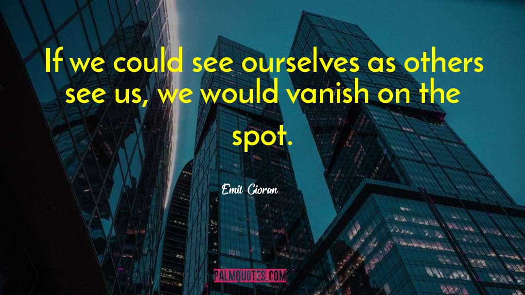 Emil Cioran Quotes: If we could see ourselves