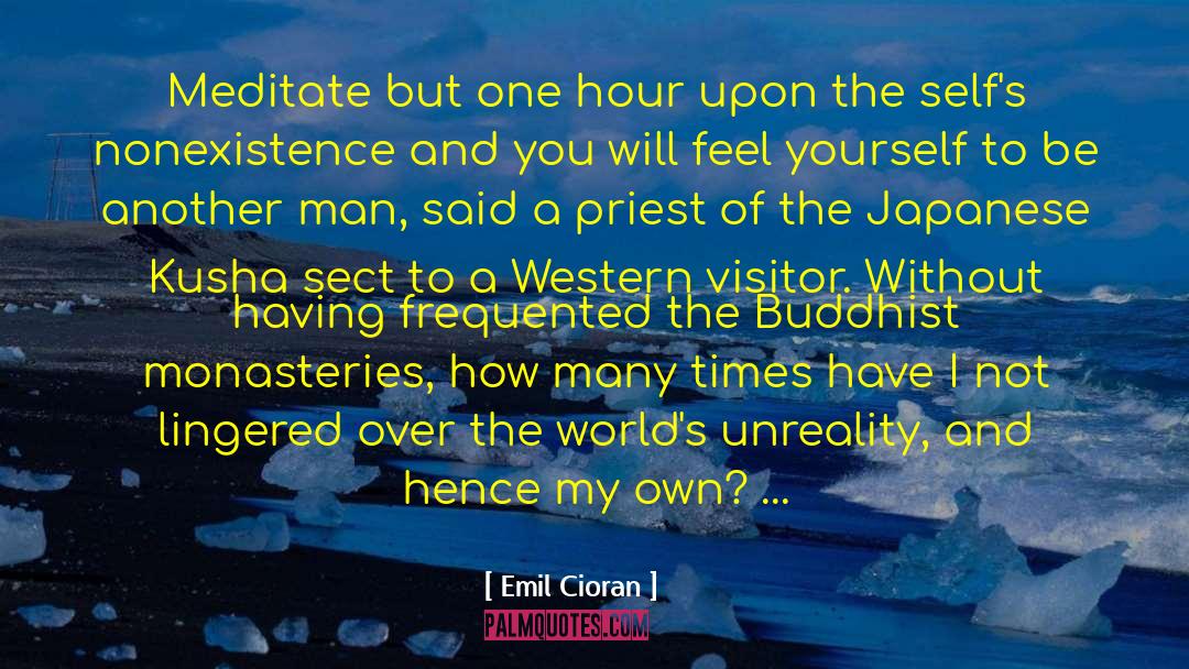 Emil Cioran Quotes: Meditate but one hour upon