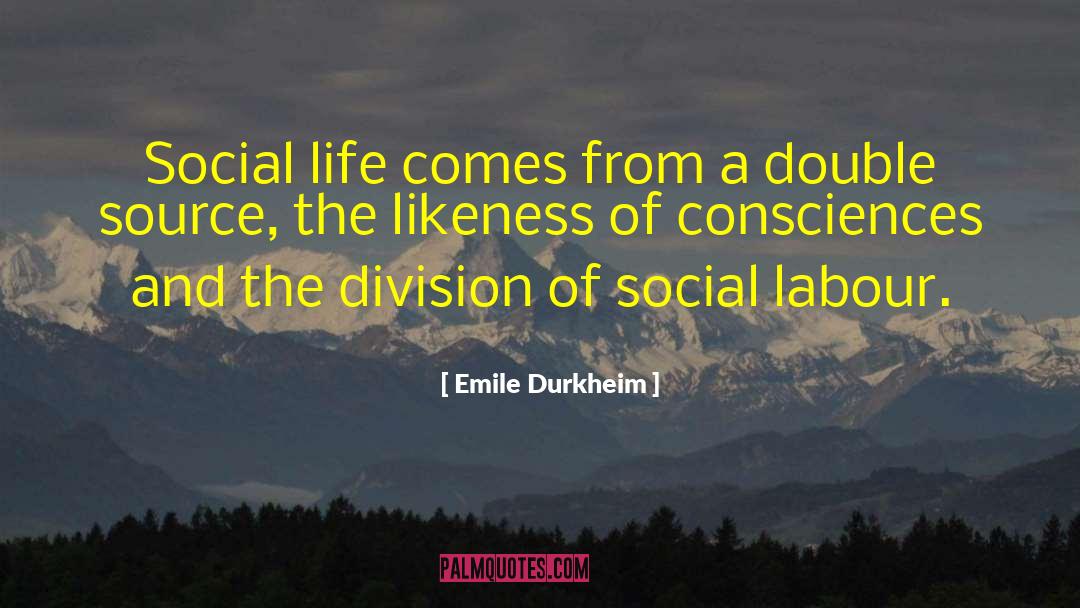 Emile Durkheim Quotes: Social life comes from a