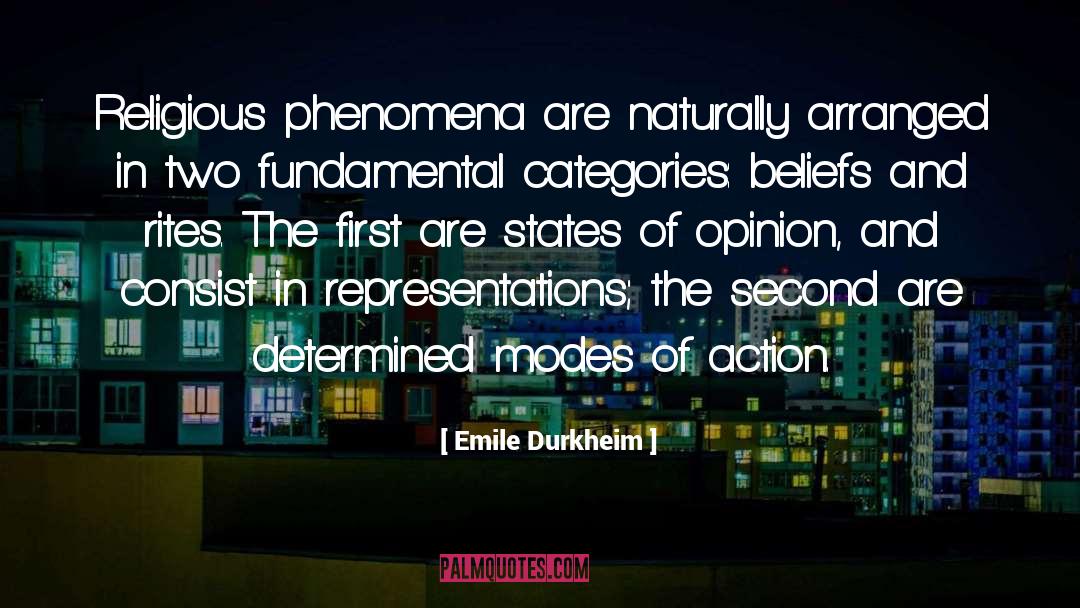 Emile Durkheim Quotes: Religious phenomena are naturally arranged