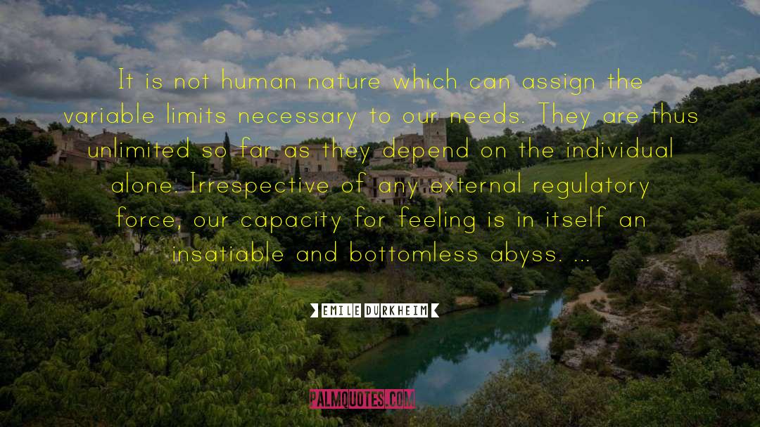 Emile Durkheim Quotes: It is not human nature