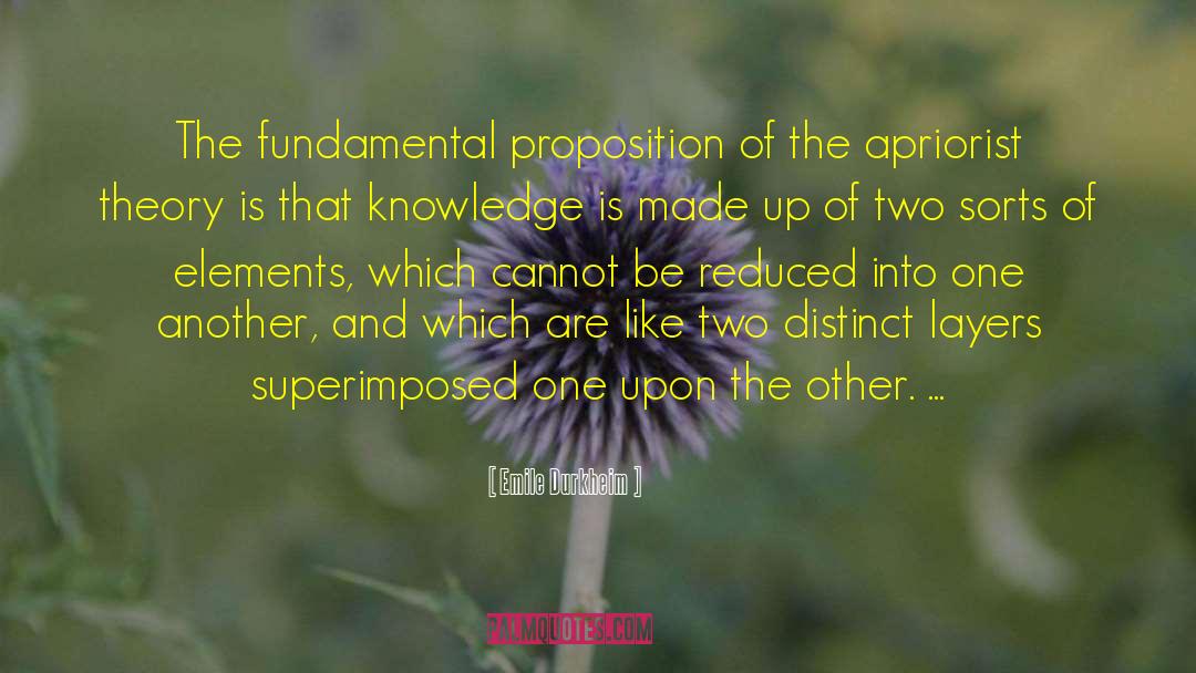 Emile Durkheim Quotes: The fundamental proposition of the